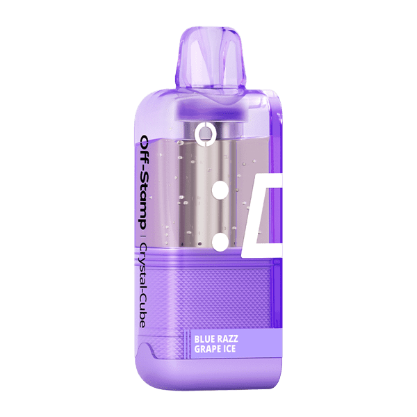 Blue Razz Grape Ice Off Stamp X-Cube Disposable Crystal